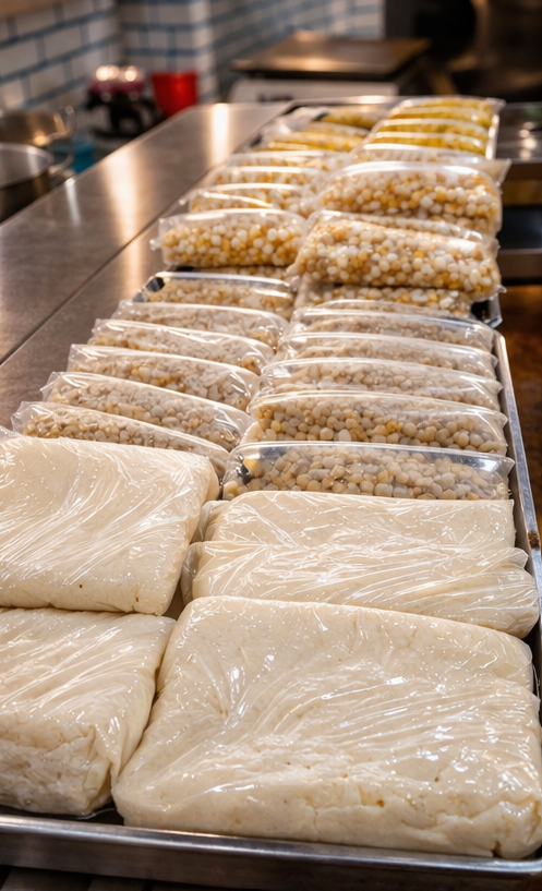 Masas y productos listos para la venta